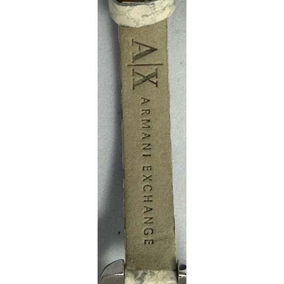 Armani Exchange NWT  Ladies New Battery Python Stamped Leather‎ Watch AX4128 main image 8